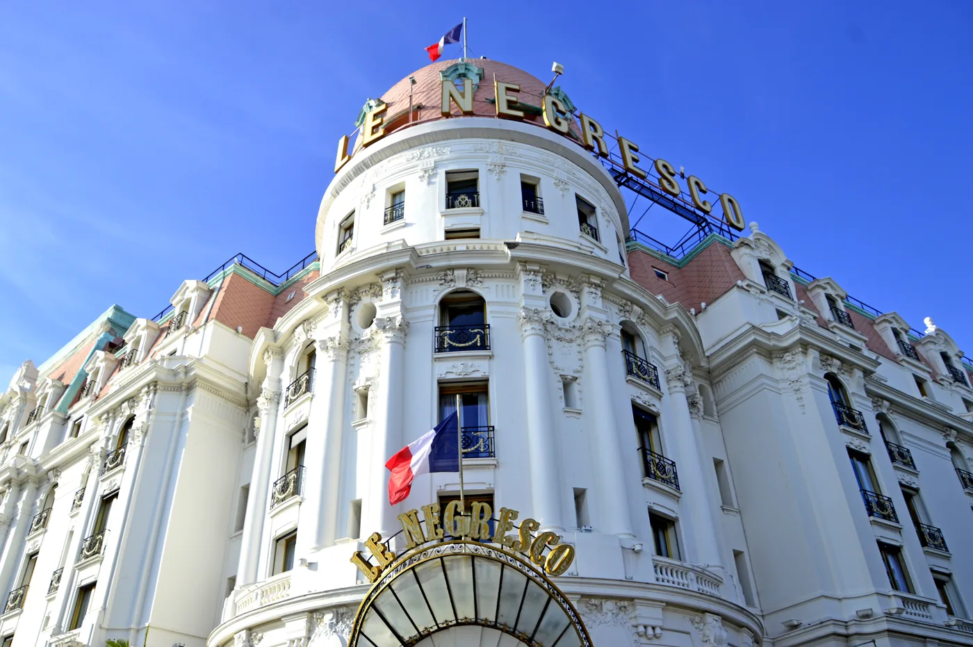 Fa&ccedil;ade de l&rsquo;h&ocirc;tel Le Negresco &agrave; Nice